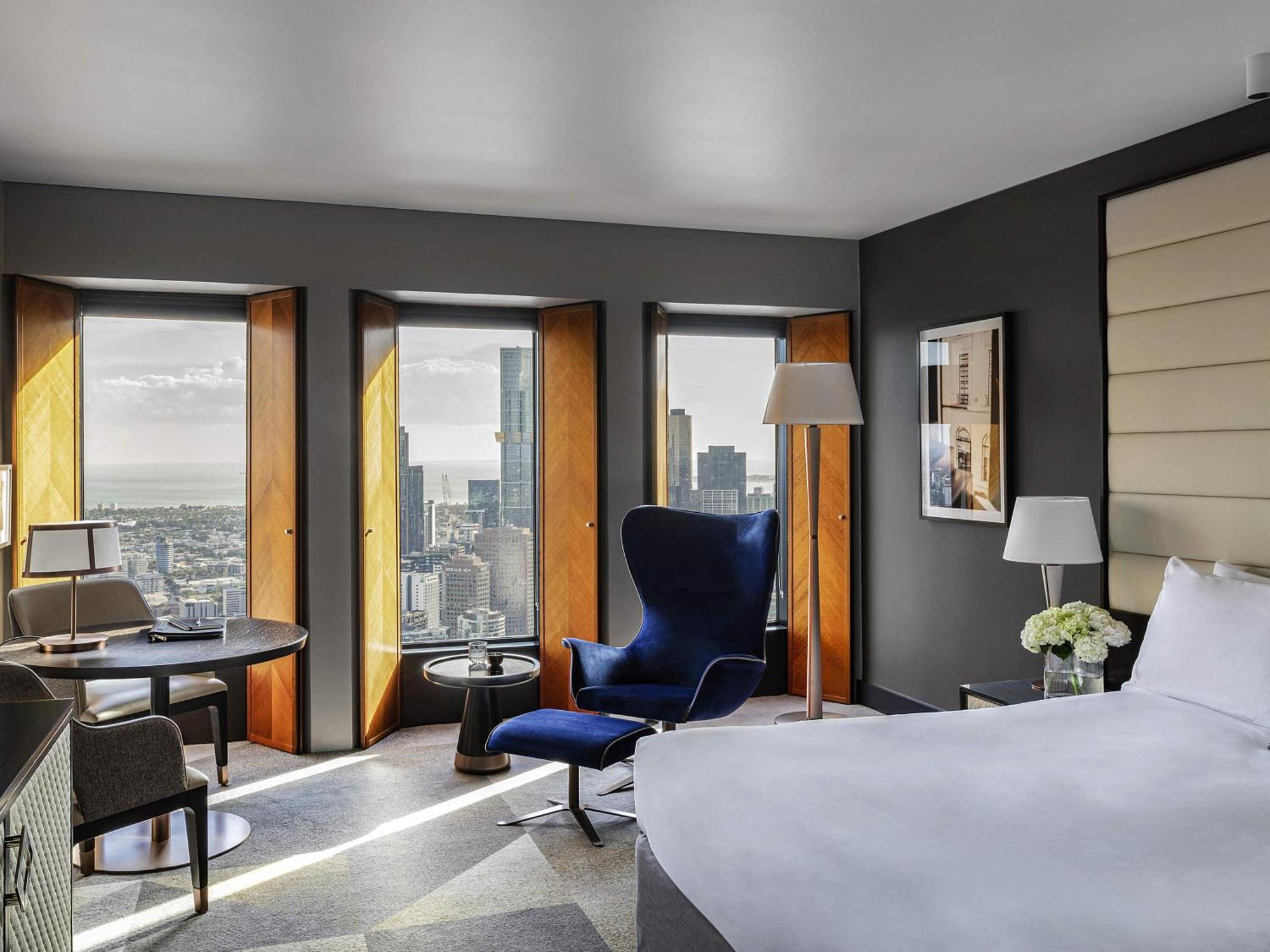 Chambre Lit King-Size Supérieure avec Vue sur la Baie et la Rivière